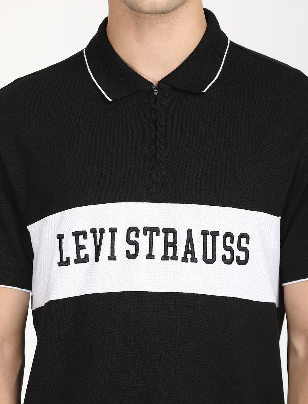 Men's Brand Logo Slim Fit  Polo T-shirt