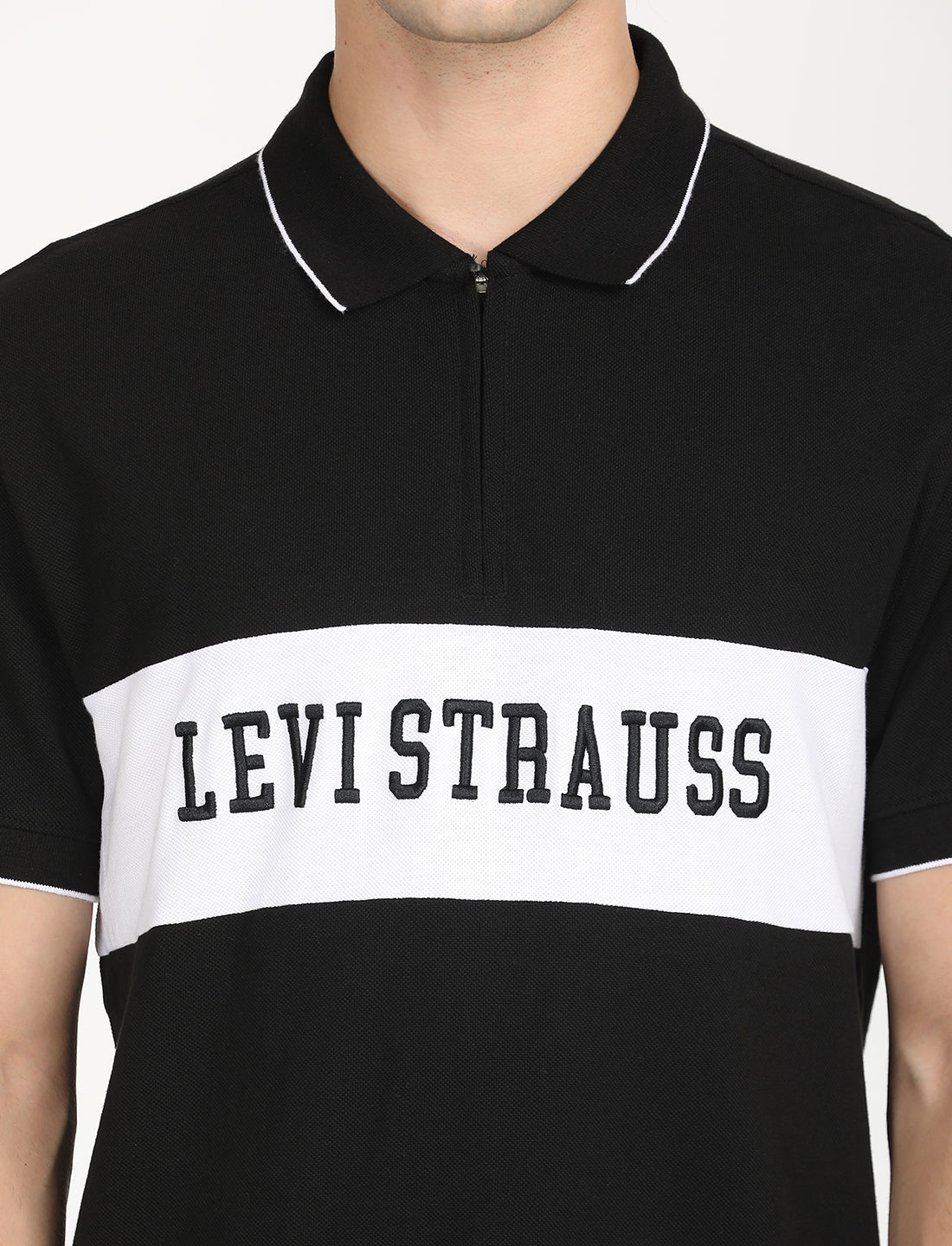 Men's Brand Logo Slim Fit  Polo T-shirt