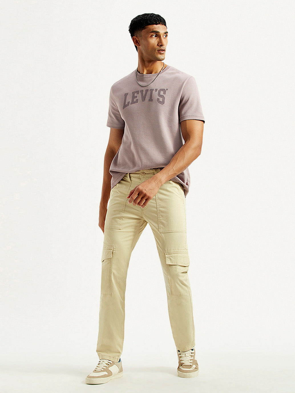 Men's 511 Beige Slim Fit cargo Trousers