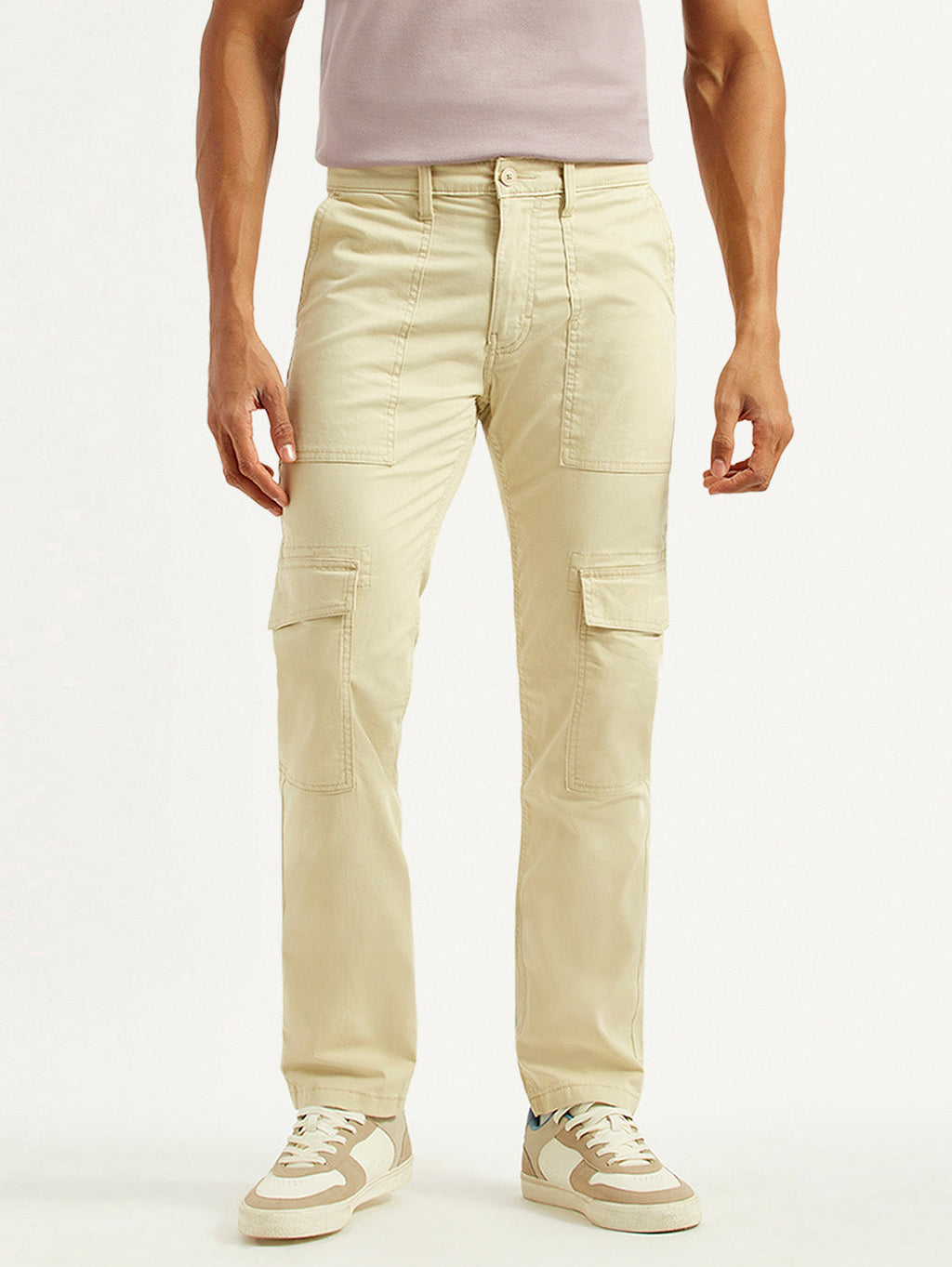 Men's 511 Beige Slim Fit cargo Trousers