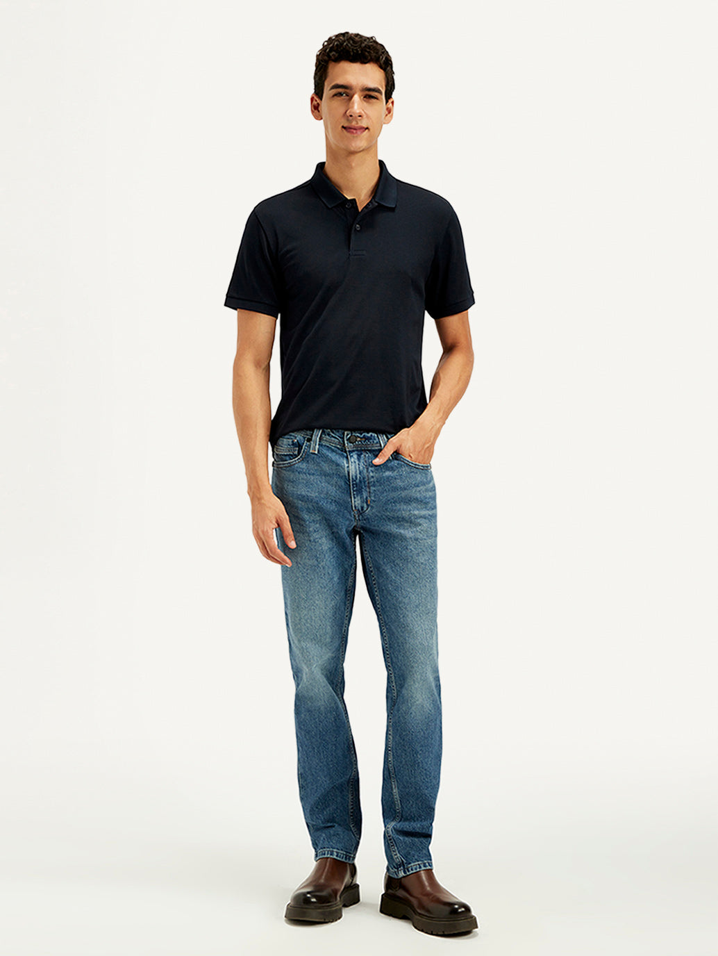 Men's 511 Blue Slim Fit Mid Rise Jeans