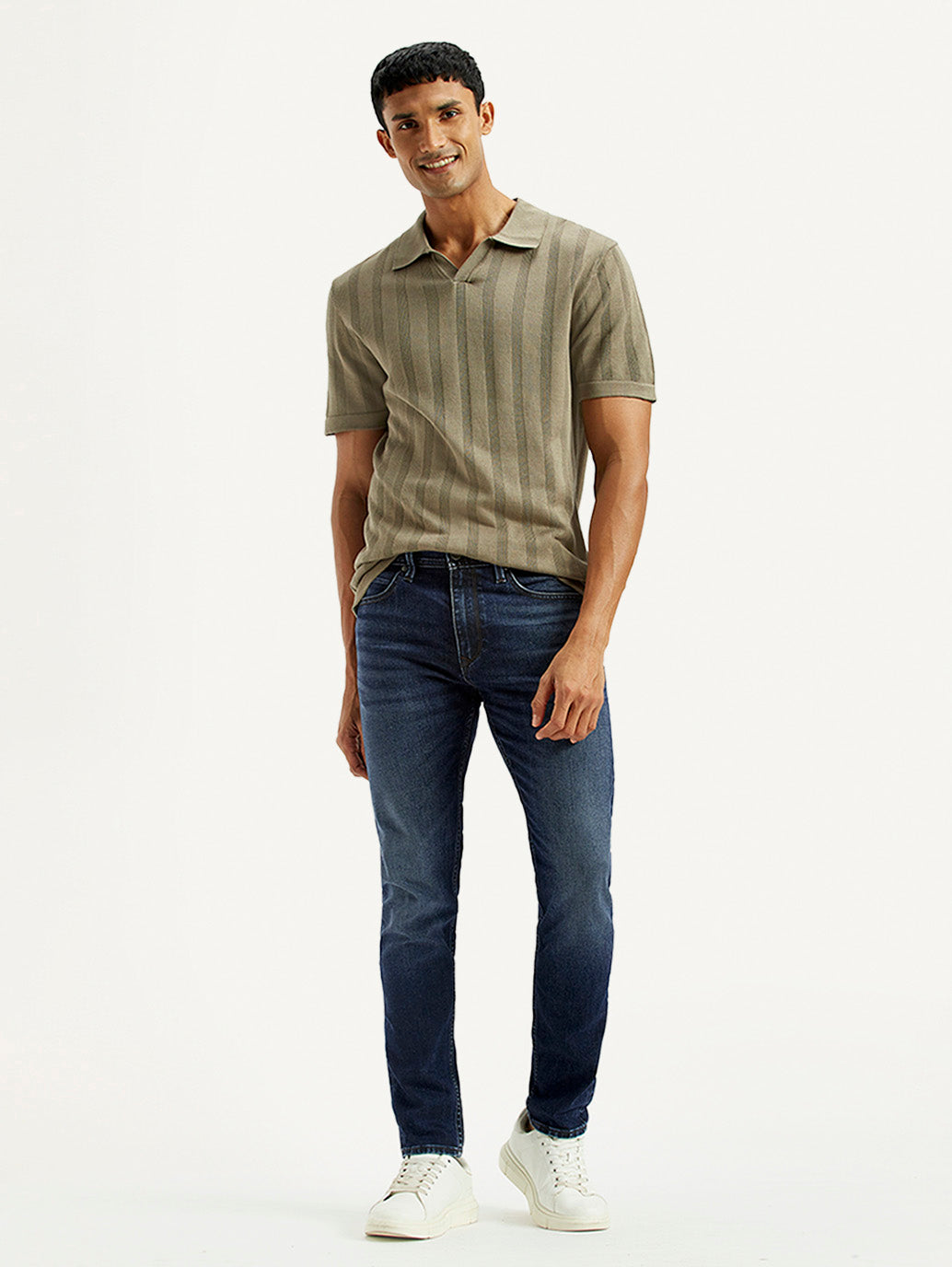 Men's Redloop 512 Dark Indigo Slim Tapered Fit Mid Rise Jeans