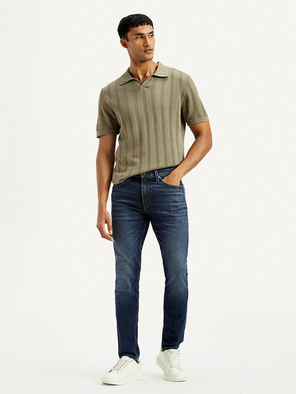 Men's Redloop 512 Dark Indigo Slim Tapered Fit Mid Rise Jeans