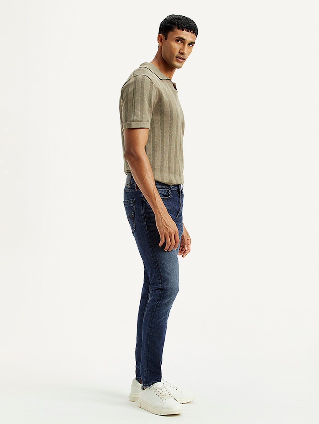 Men's Redloop 512 Dark Indigo Slim Tapered Fit Mid Rise Jeans