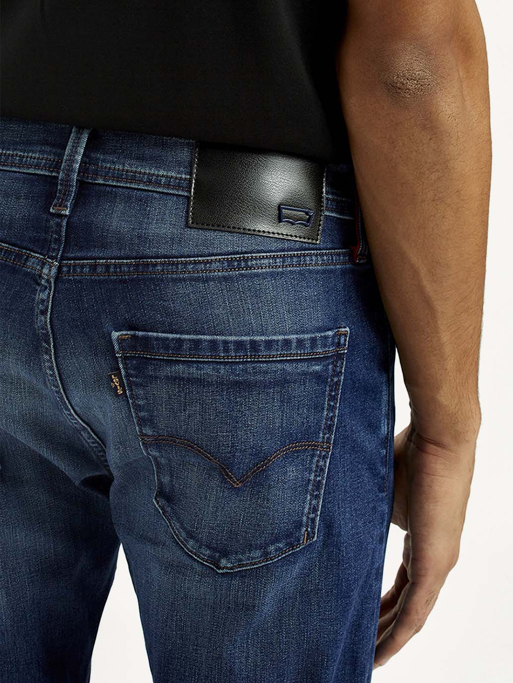 Men's Redloop 512 Indigo Slim Tapered Fit Mid Rise Jeans