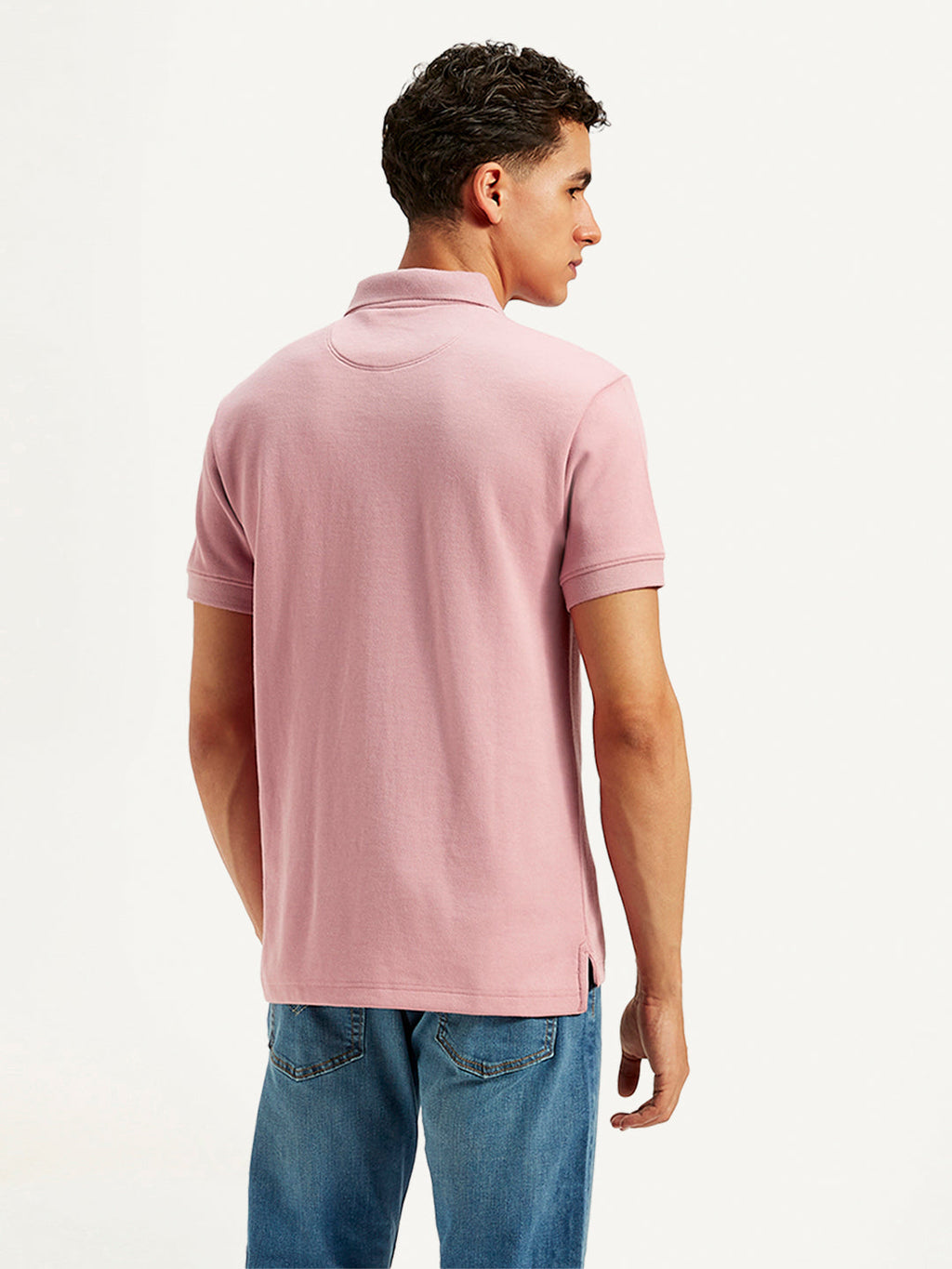Men's Solid Slim Fit Polo T-Shirt