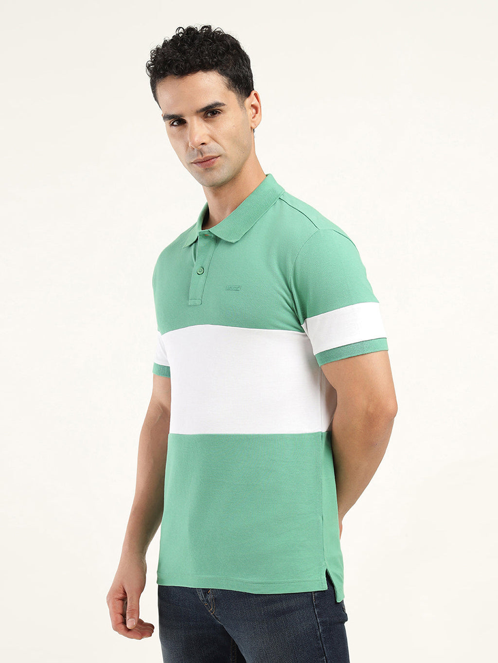Men's Colorblock Polo T-Shirt