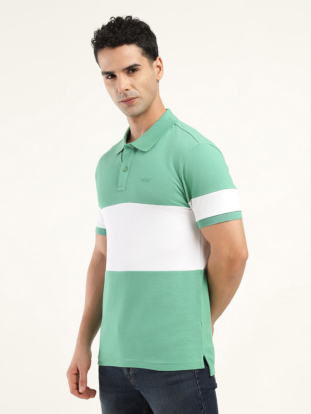 Men's Colorblock Polo T-Shirt