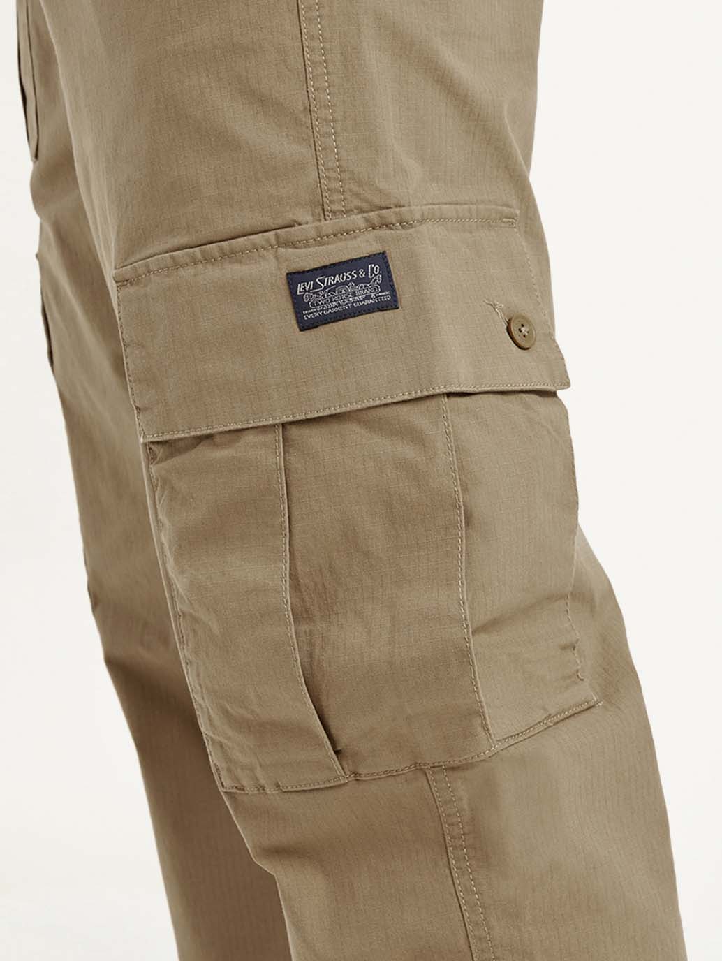 Men's Brown Loose Fit Cargo Trousers
