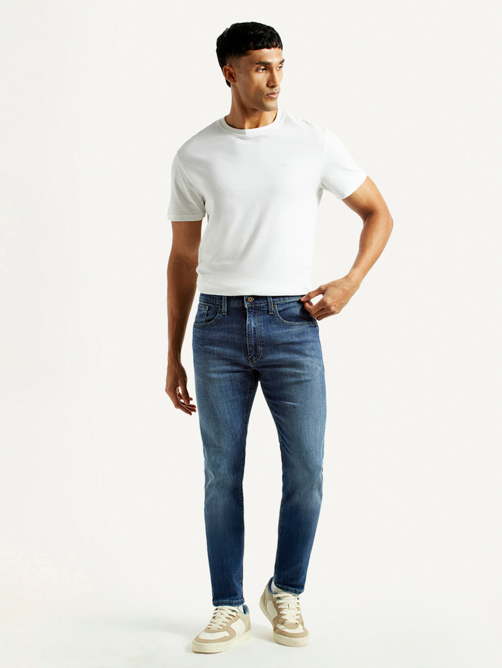 Men's 512 Blue Slim Tapered Fit Mid Rise Jeans