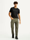 Men's Olive Slim Fit Cargos