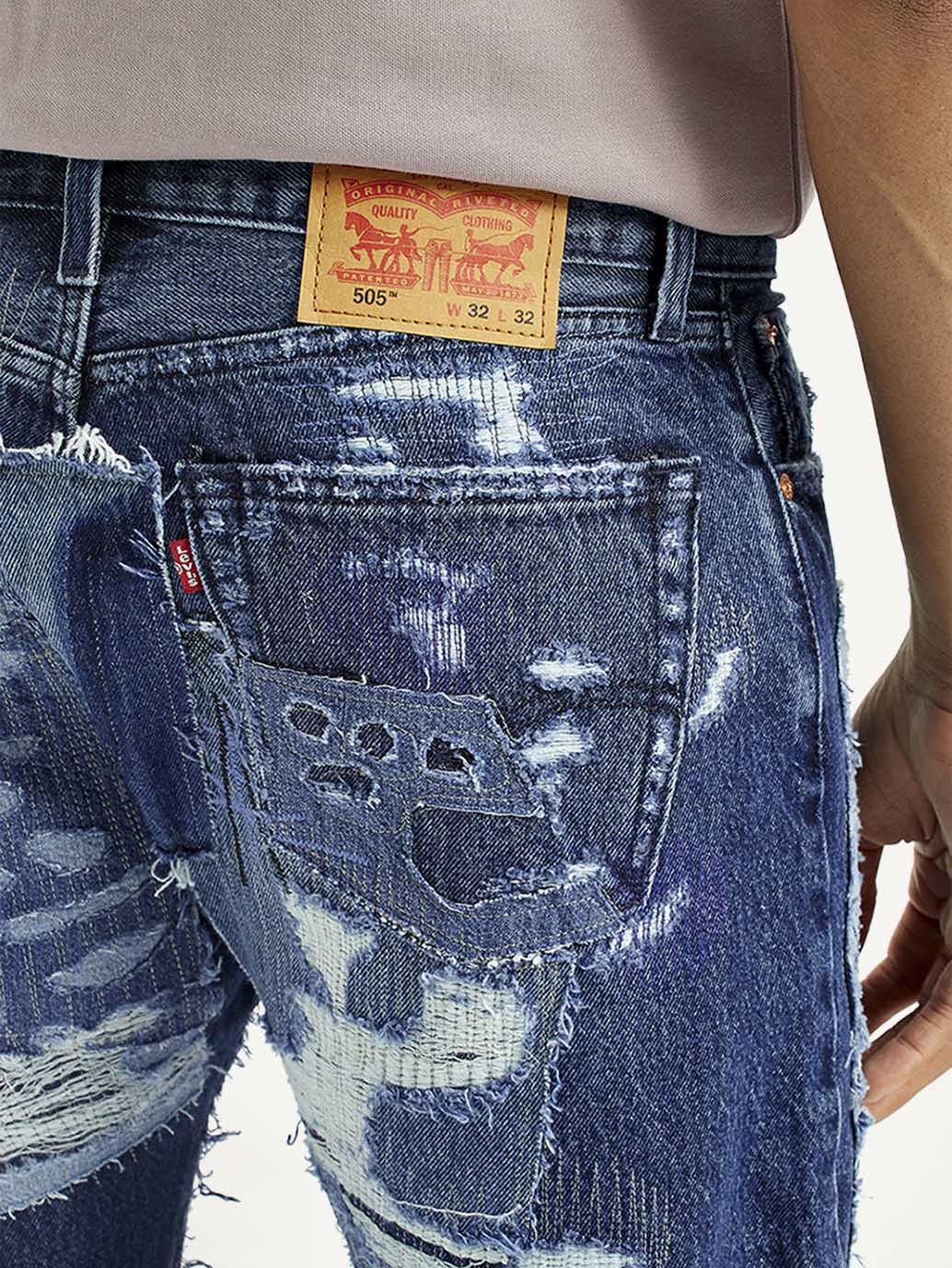 Men's 505 Mid Indigo Straight Fit Mid Rise Jeans