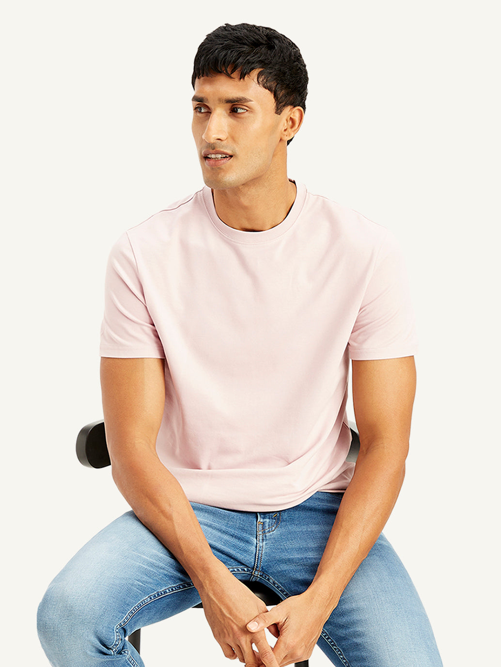 Men's Solid Slim Fit T-Shirt