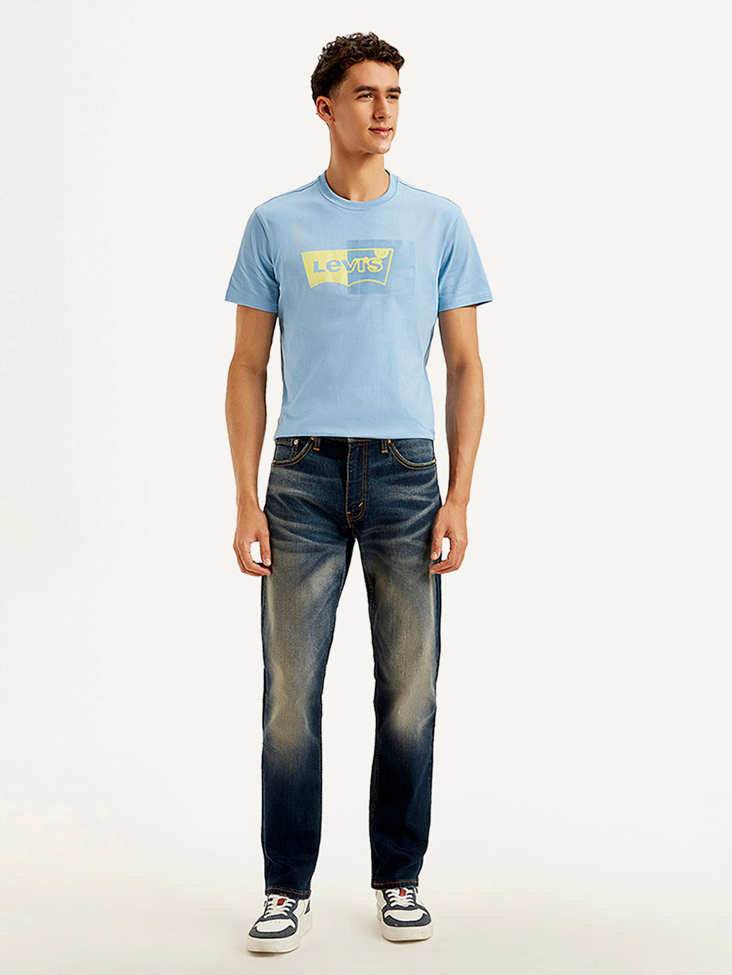 Men's 511 Blue Slim Fit Mid Rise Jeans