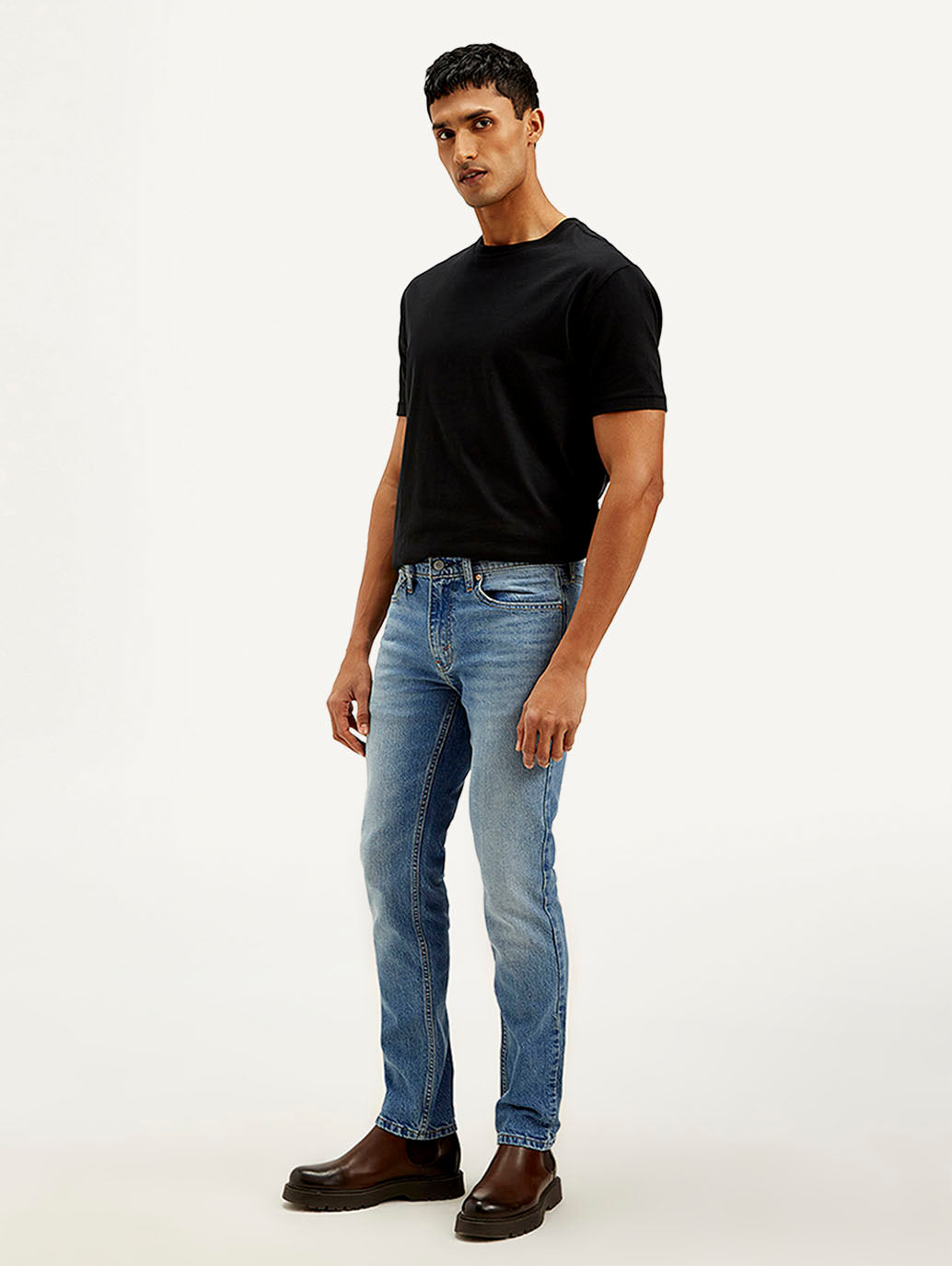 Men's 511 Light Blue Slim Fit Mid Rise Jeans