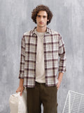 Checkered Full Sleeve Shirt | Brown