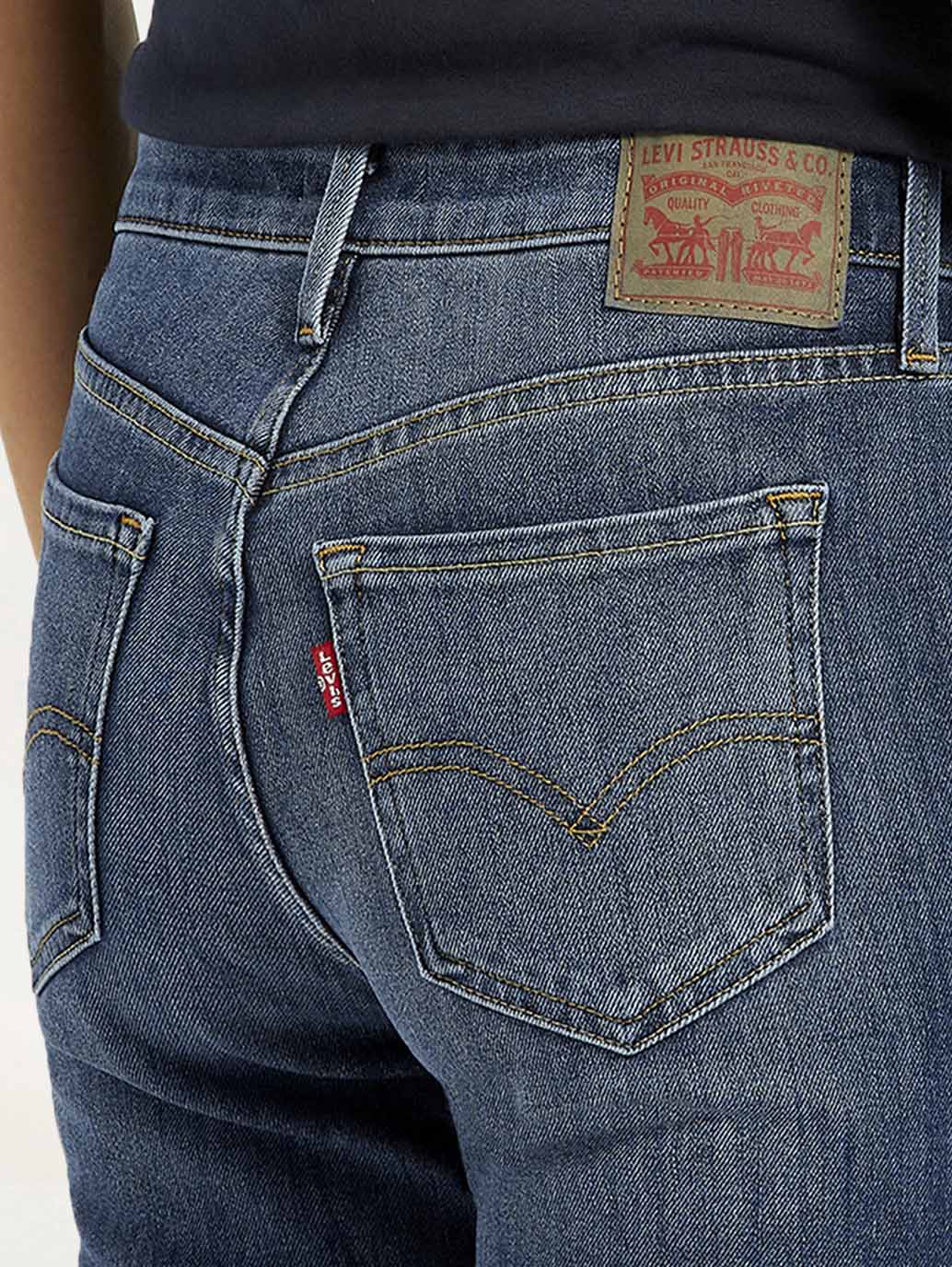 Women's 711 Indigo Skinny Fit Mid Rise Jeans