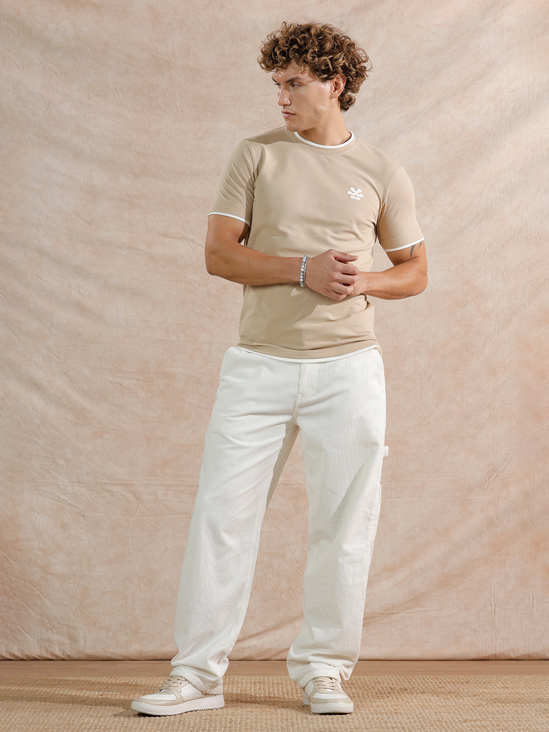 Corduroy Carpenter Loose Fit Trouser | Off White