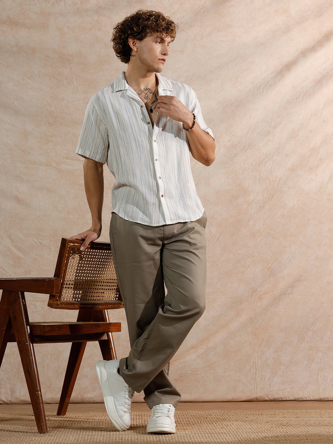 Casual Loose Fit Trouser  | Khaki