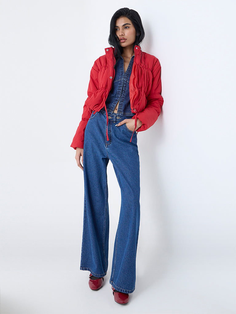 Nuon Red Puffer Jacket