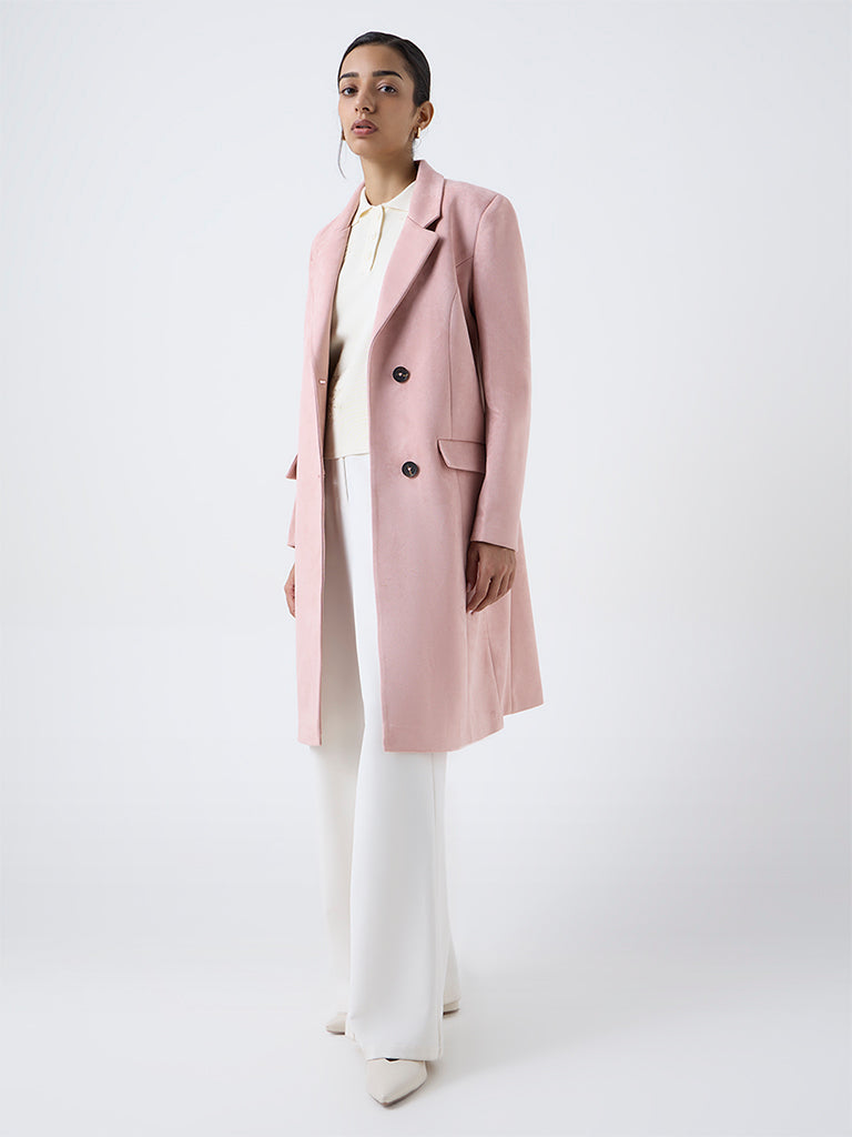 Wardrobe Dusty Pink Solid Coat