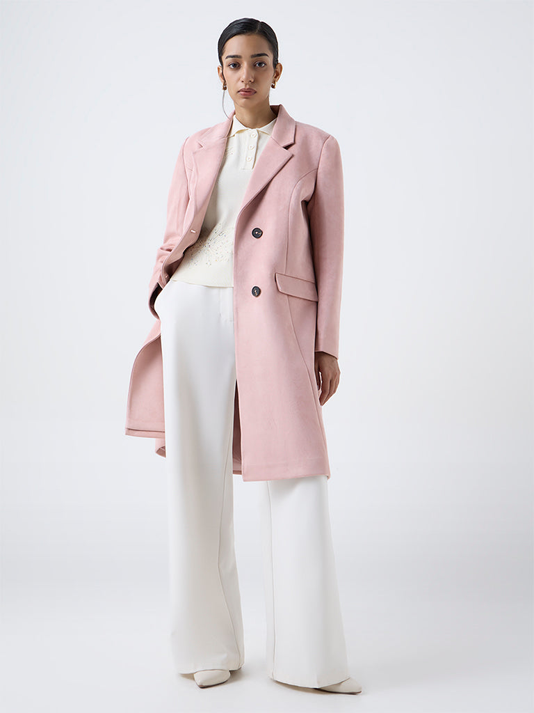 Wardrobe Dusty Pink Solid Coat
