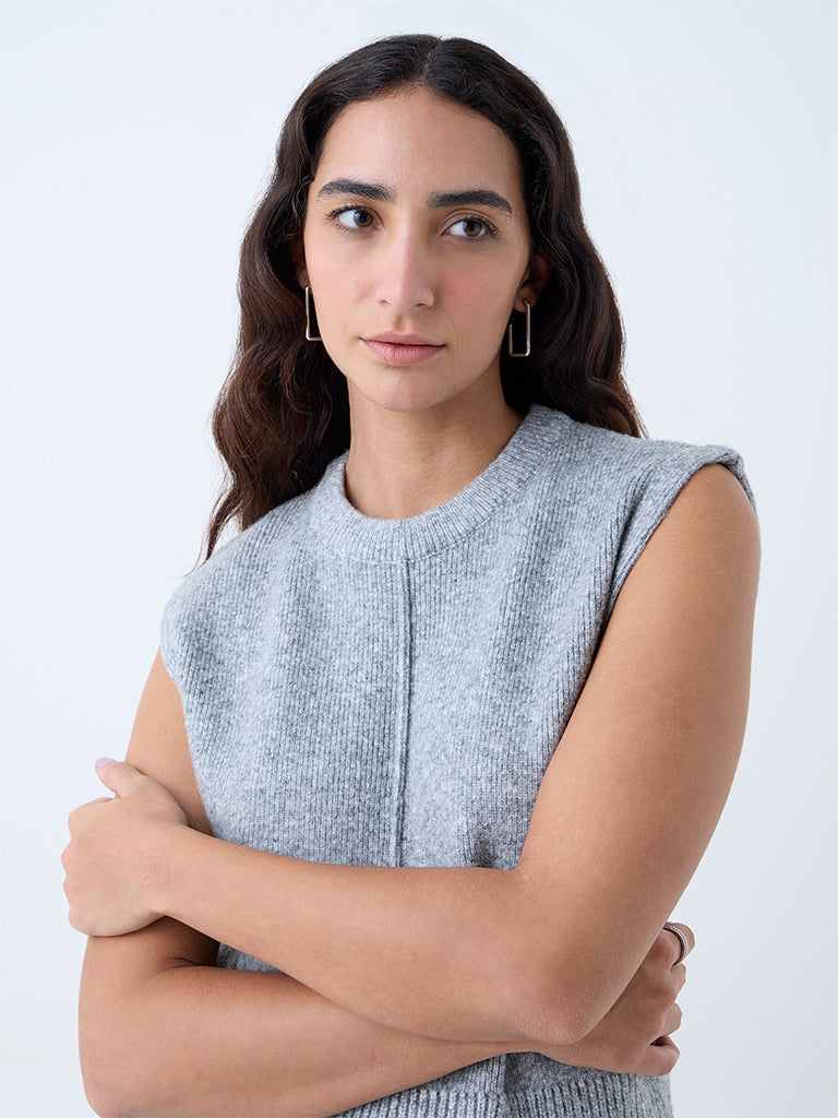 Wardrobe Grey Knitted Sweater