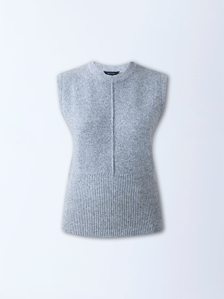 Wardrobe Grey Knitted Sweater