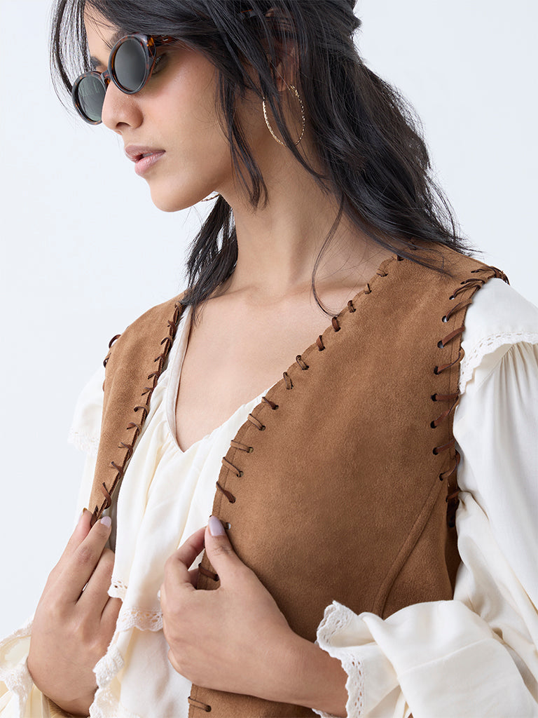 LOV Tan Suede Jacket