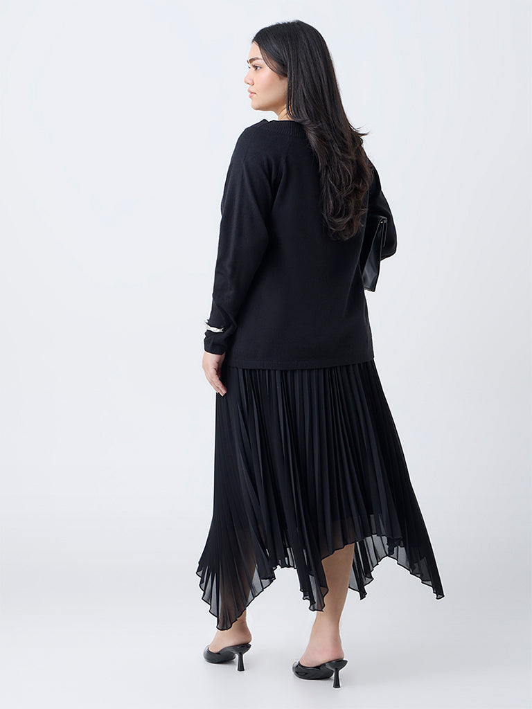 Gia Black Embellished Top