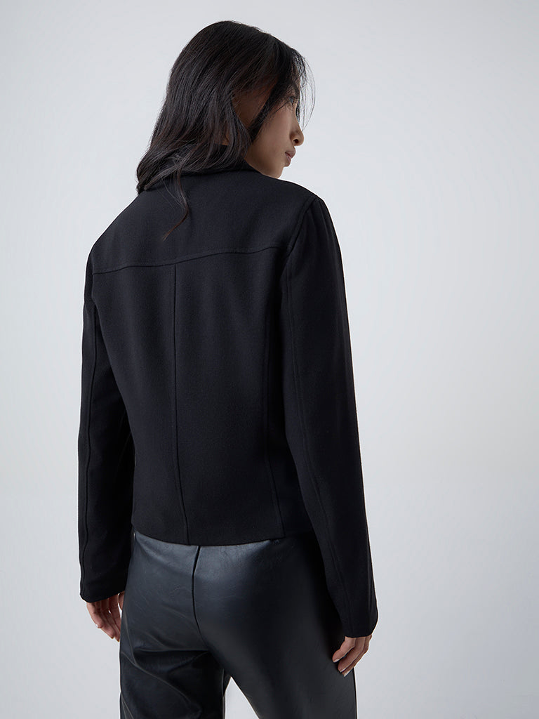 LOV Black Solid Jacket 