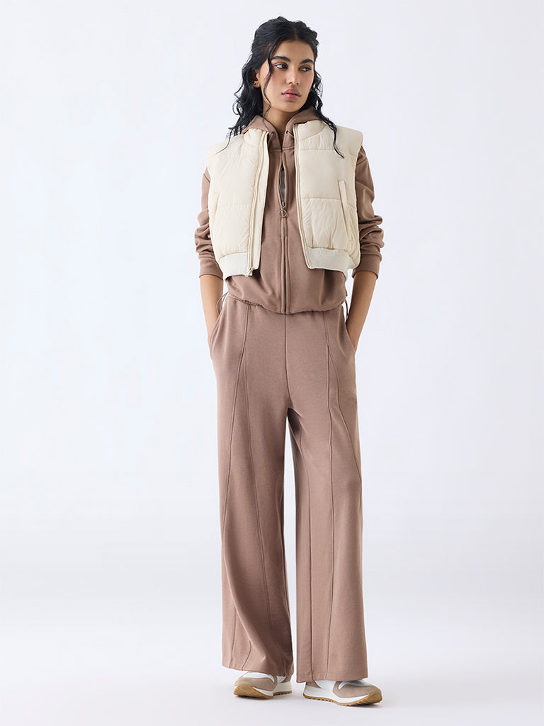 Studiofit Cream Puffer Jacket