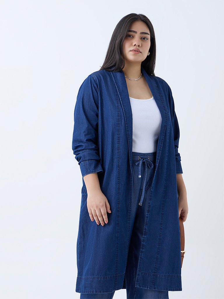 Gia Dark Blue Denim Shrug