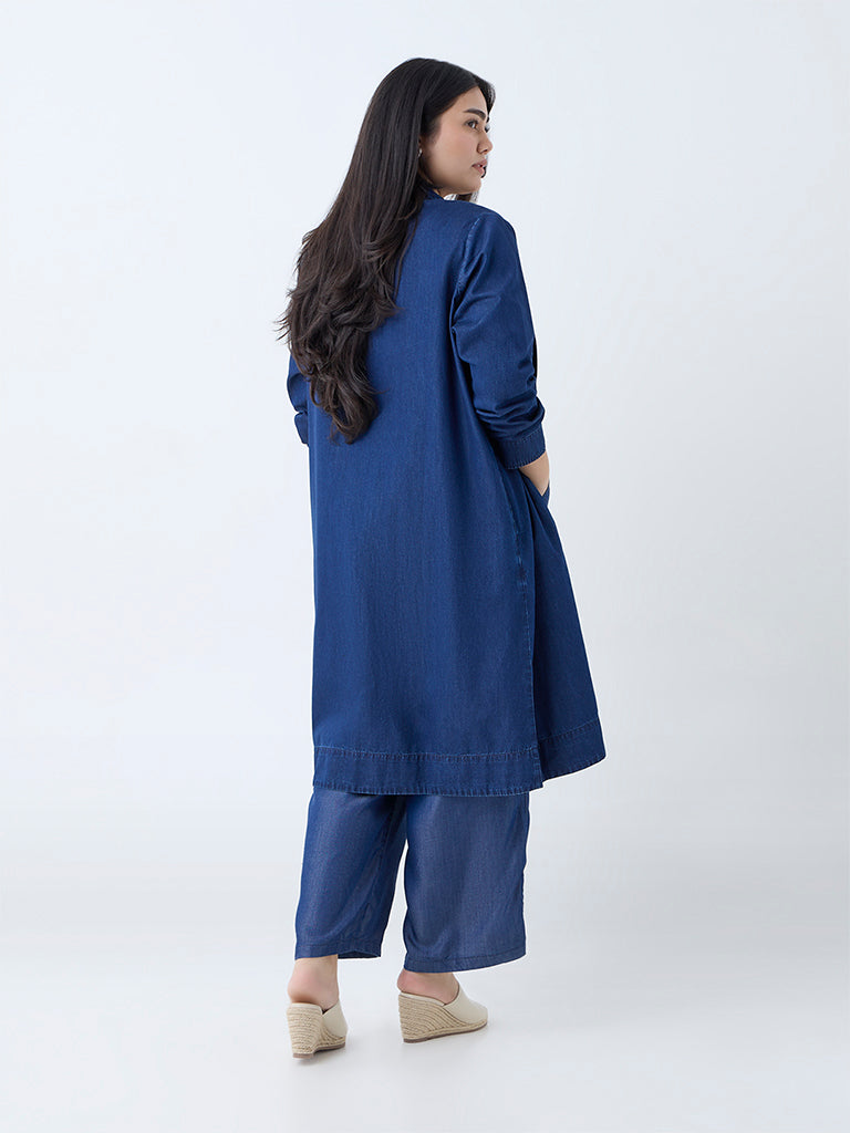 Gia Dark Blue Denim Shrug