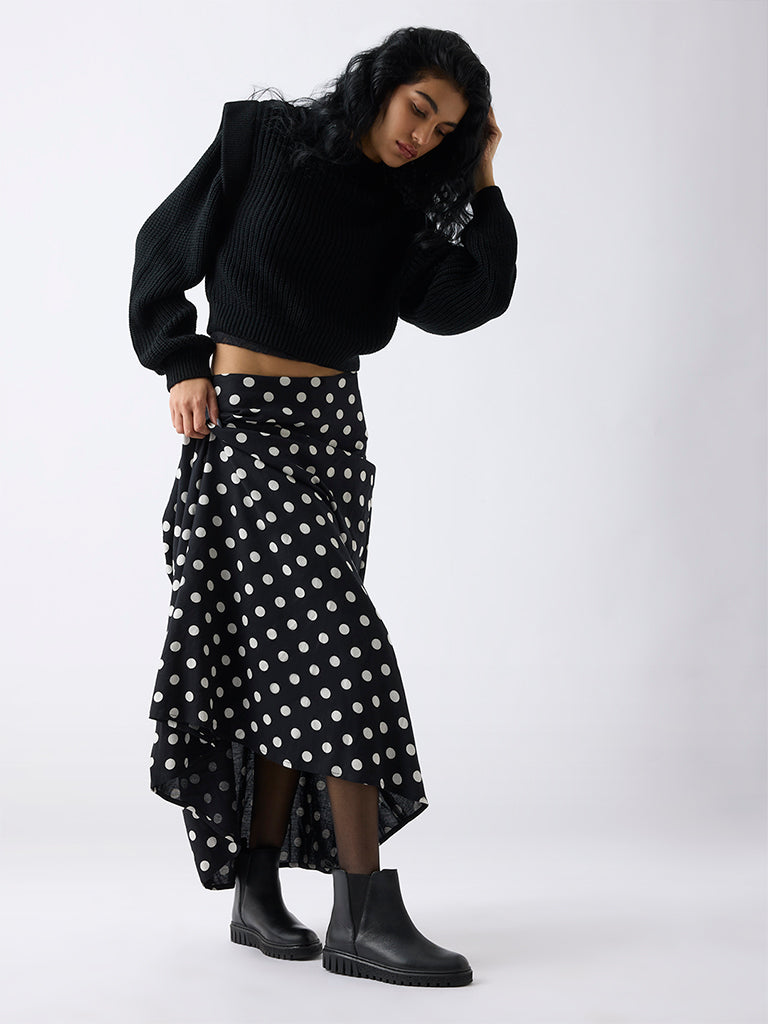 LUNA BLU Black Chelsea Leather Boots