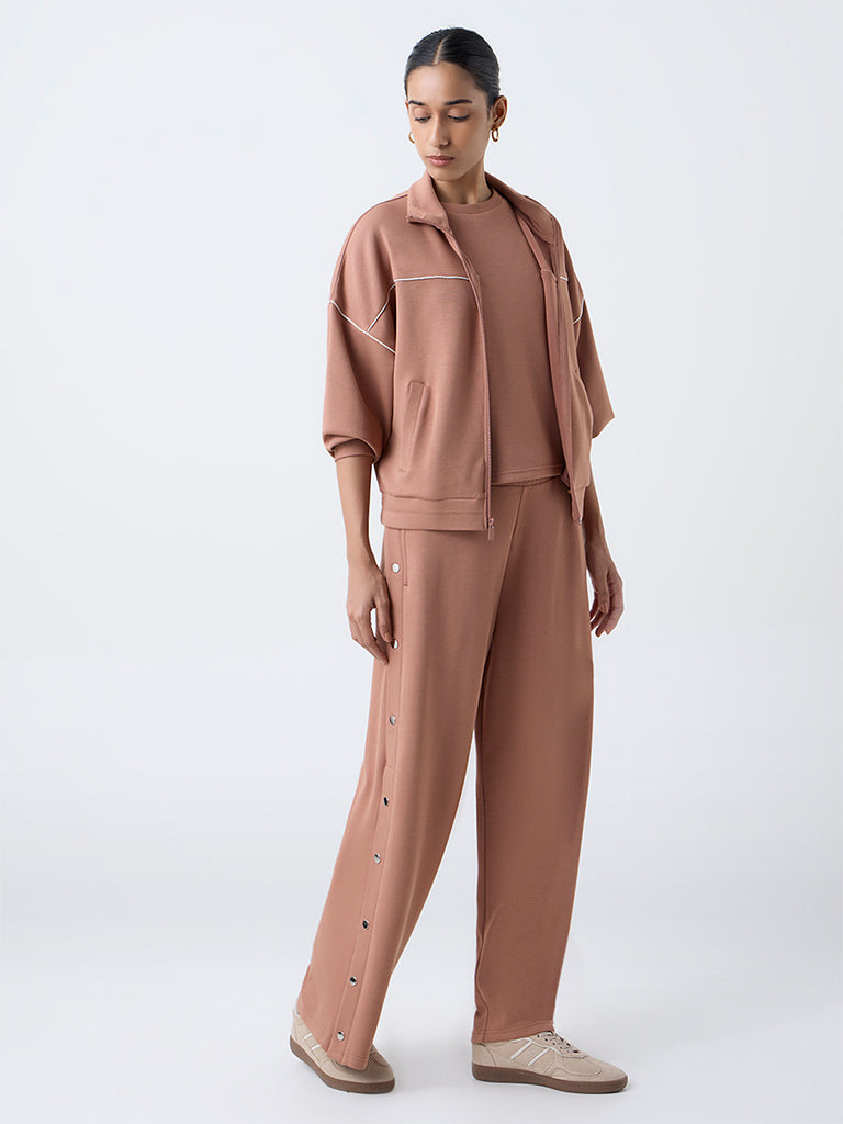 LOV Light Brown Solid Jacket