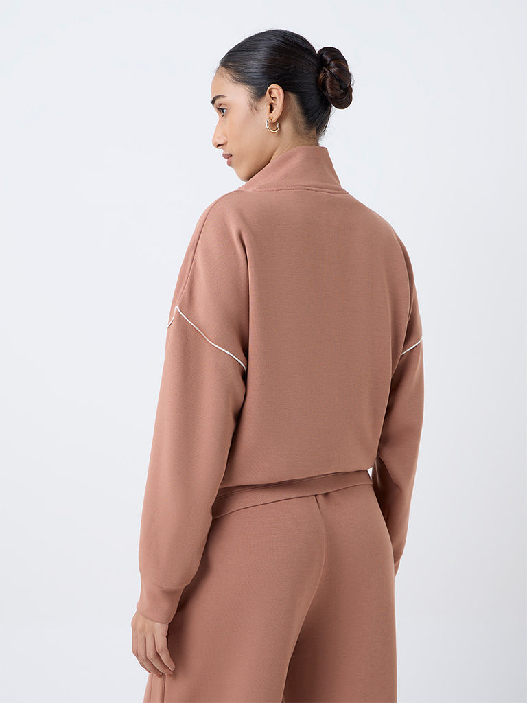 LOV Light Brown Solid Jacket