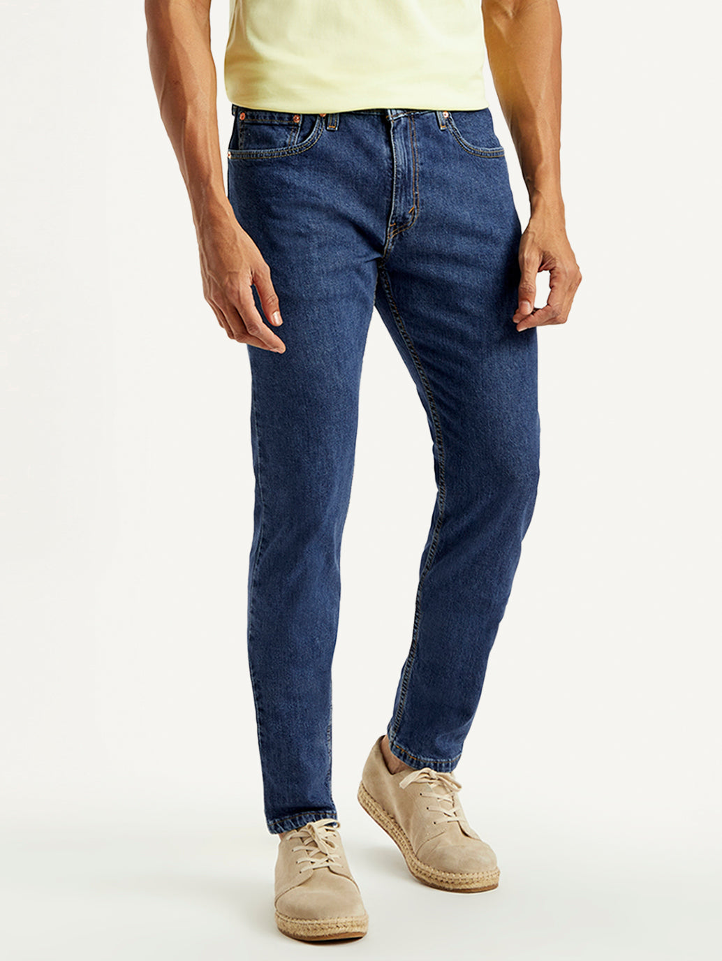 Men's 512 Blue Slim Tapered Fit Mid Rise Jeans