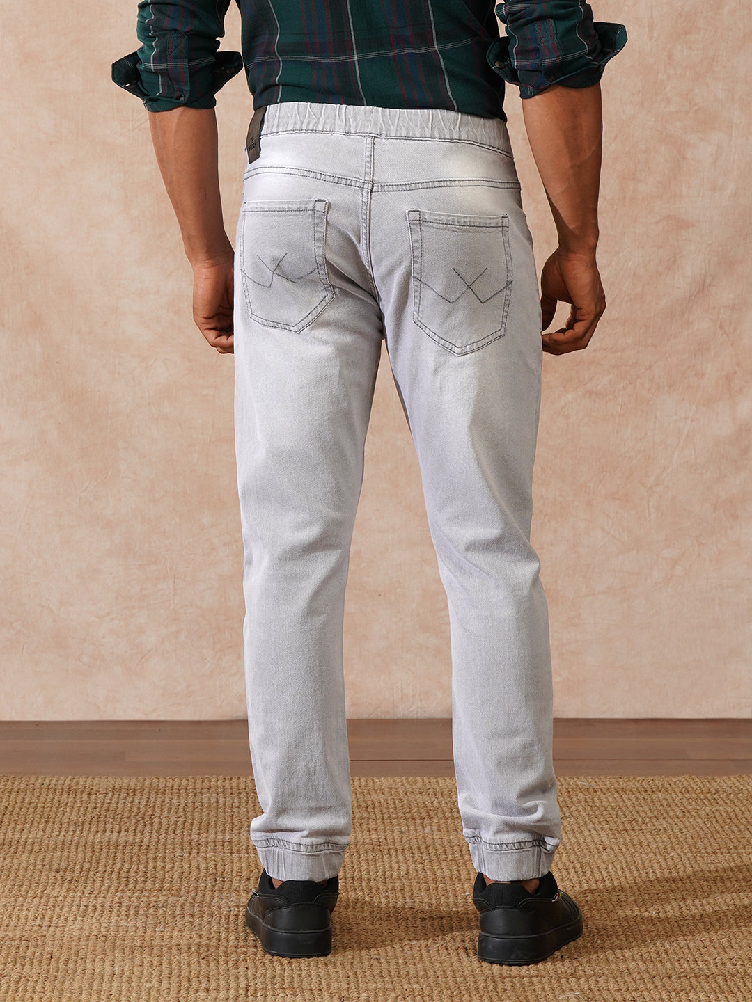 Faded Denim Jogger | Grey