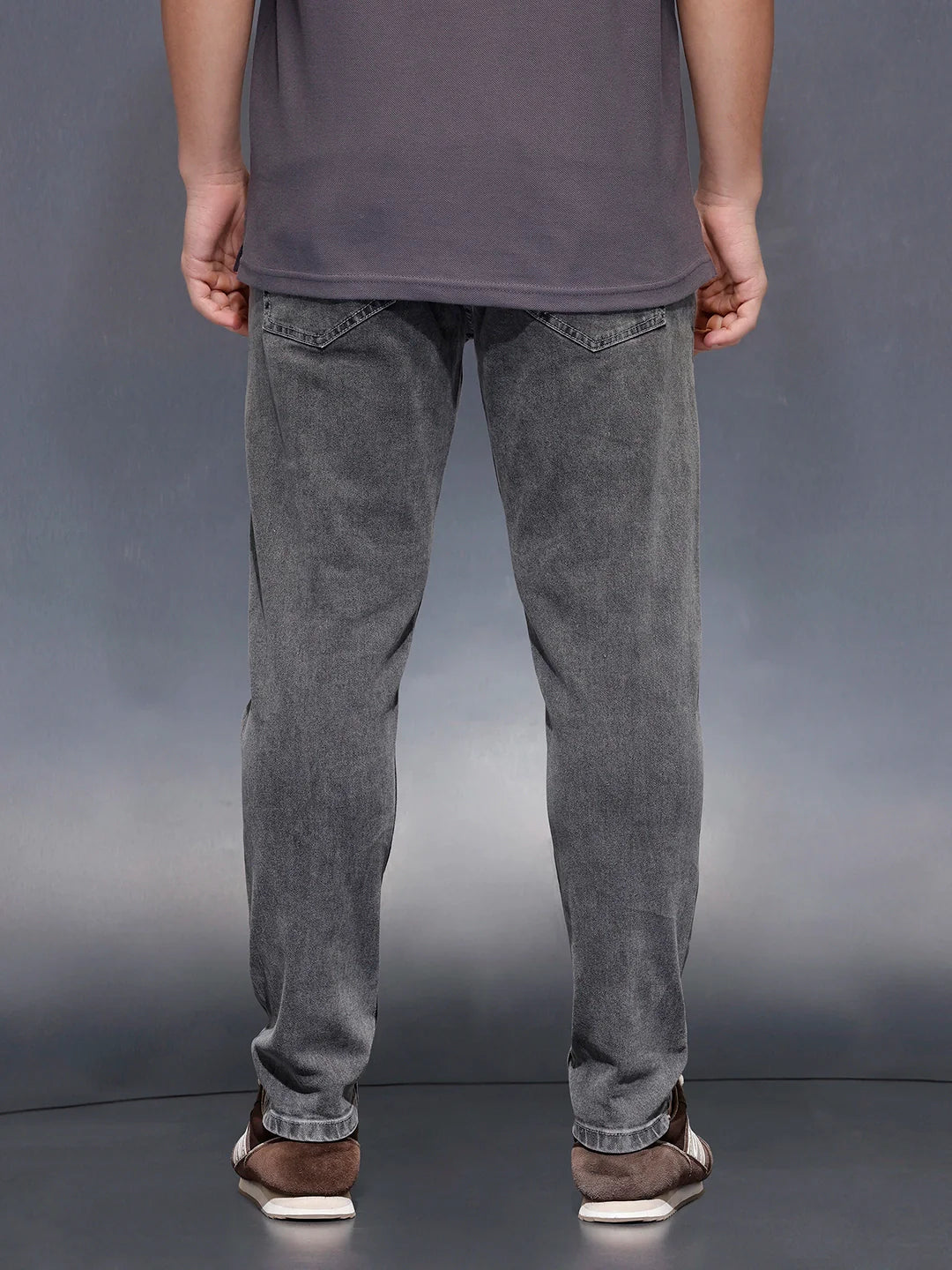 Men's skinny fit stretch jeans | Dark Grey