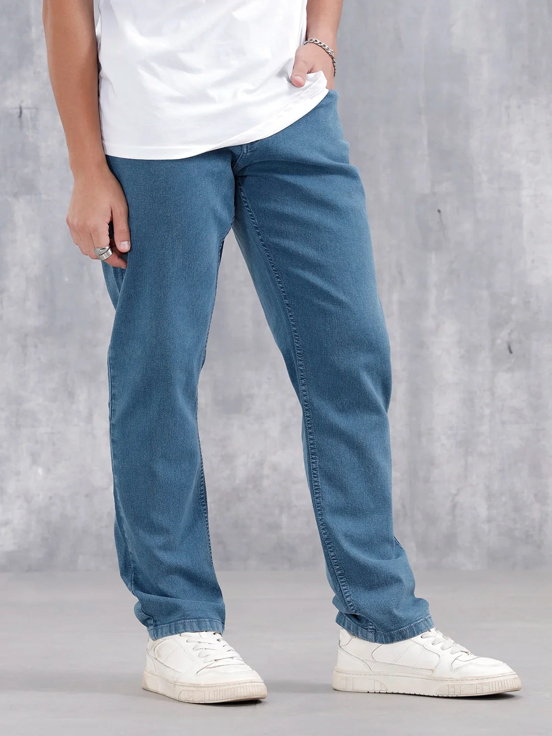 Men's Casual Jogger Fit Jeans | Teal