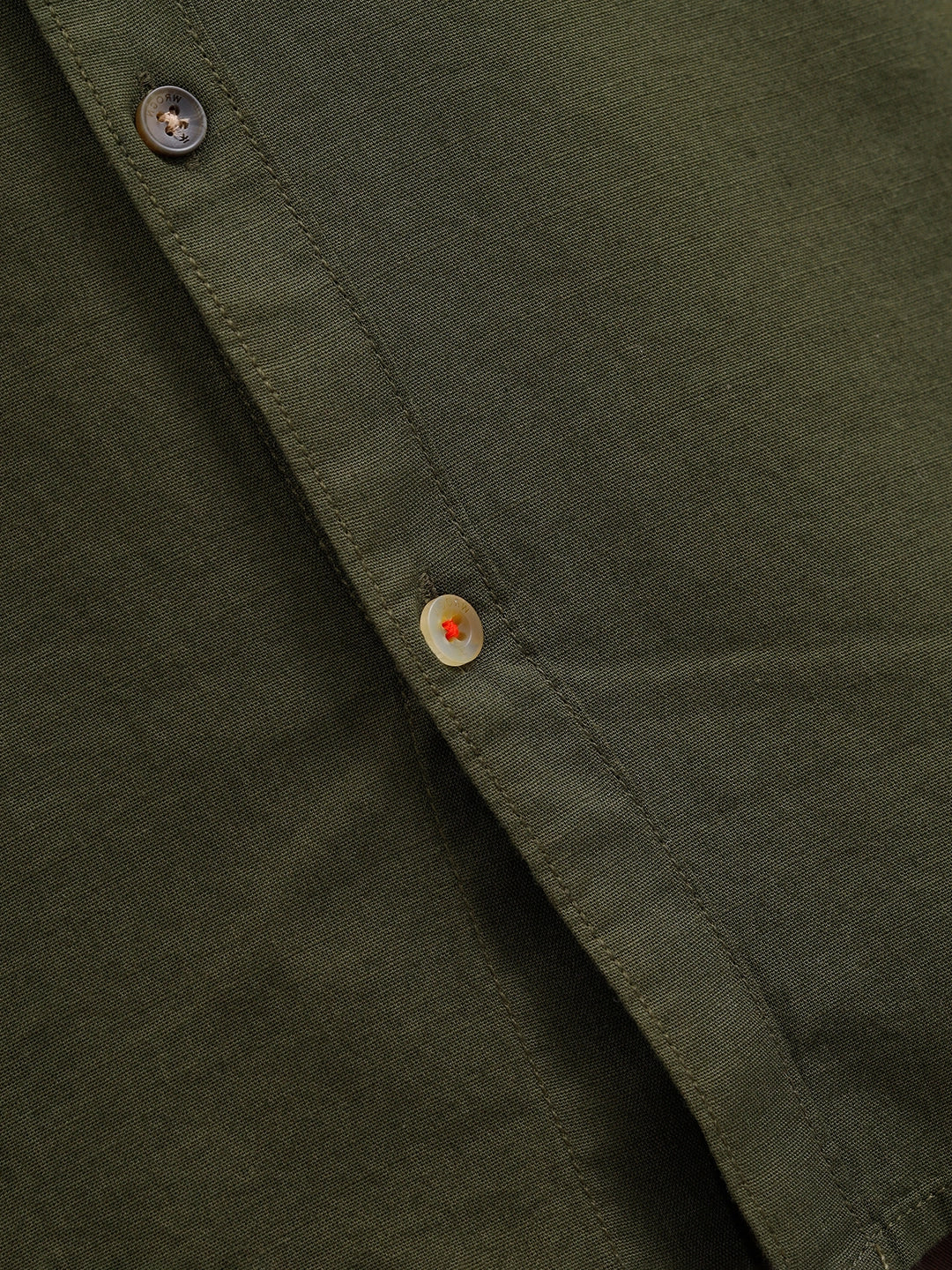 100% Cotton Enzyme Washed Regular Fit Shirt I Olive