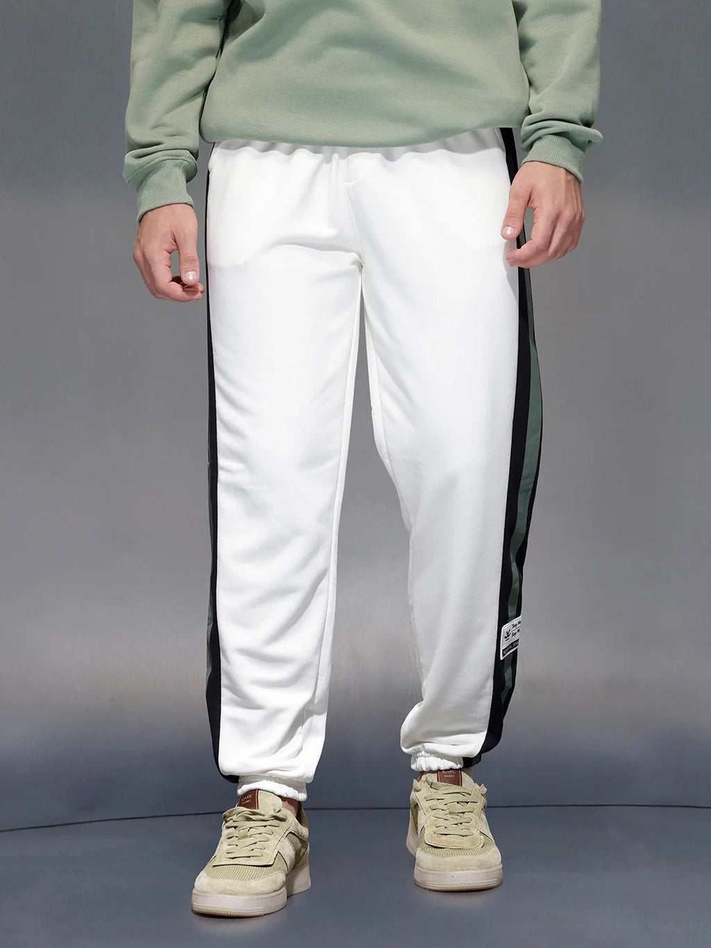 Contrast Triple-Stripe athliesure Joggers | Off White