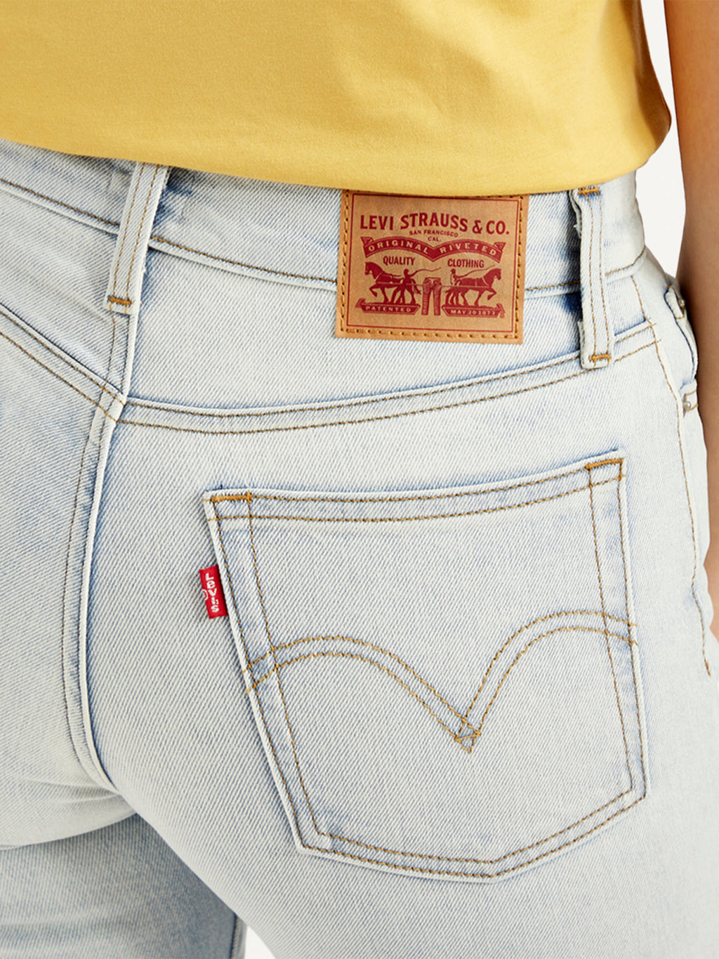 Women's Blue Wedgie Straight Fit High Rise Jeans