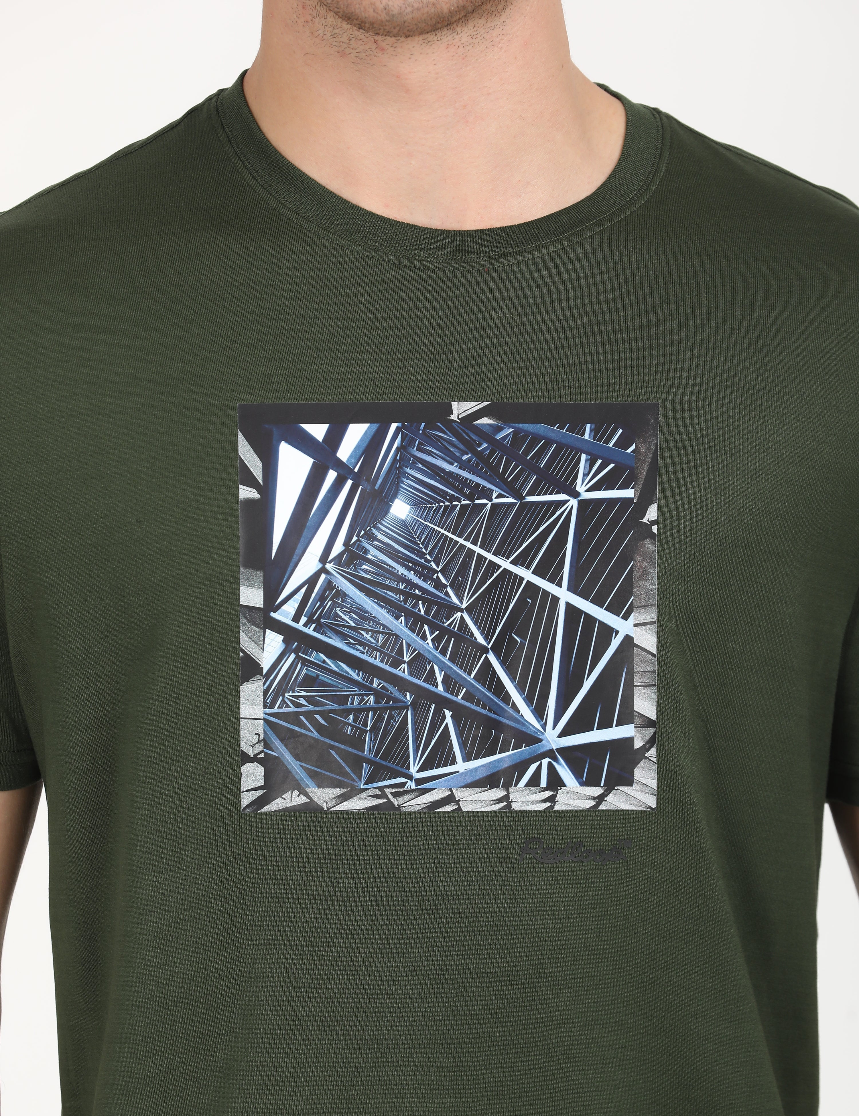 Men's Redloop Graphic Print Slim Fit T-shirt
