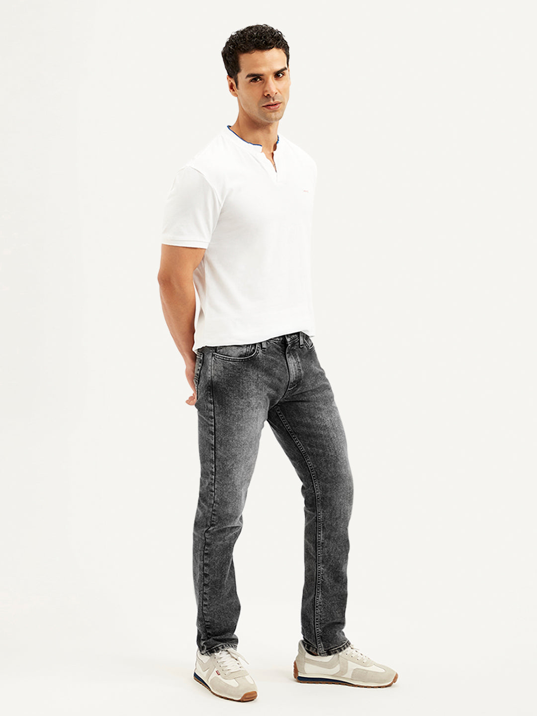 Men's 511 Grey Slim Fit Mid Rise Jeans