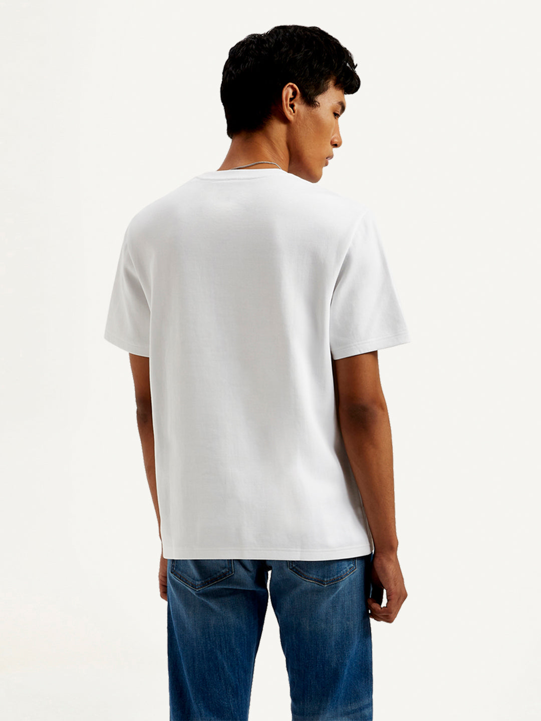 Men's Typographic Print Crew Neck T-Shirt