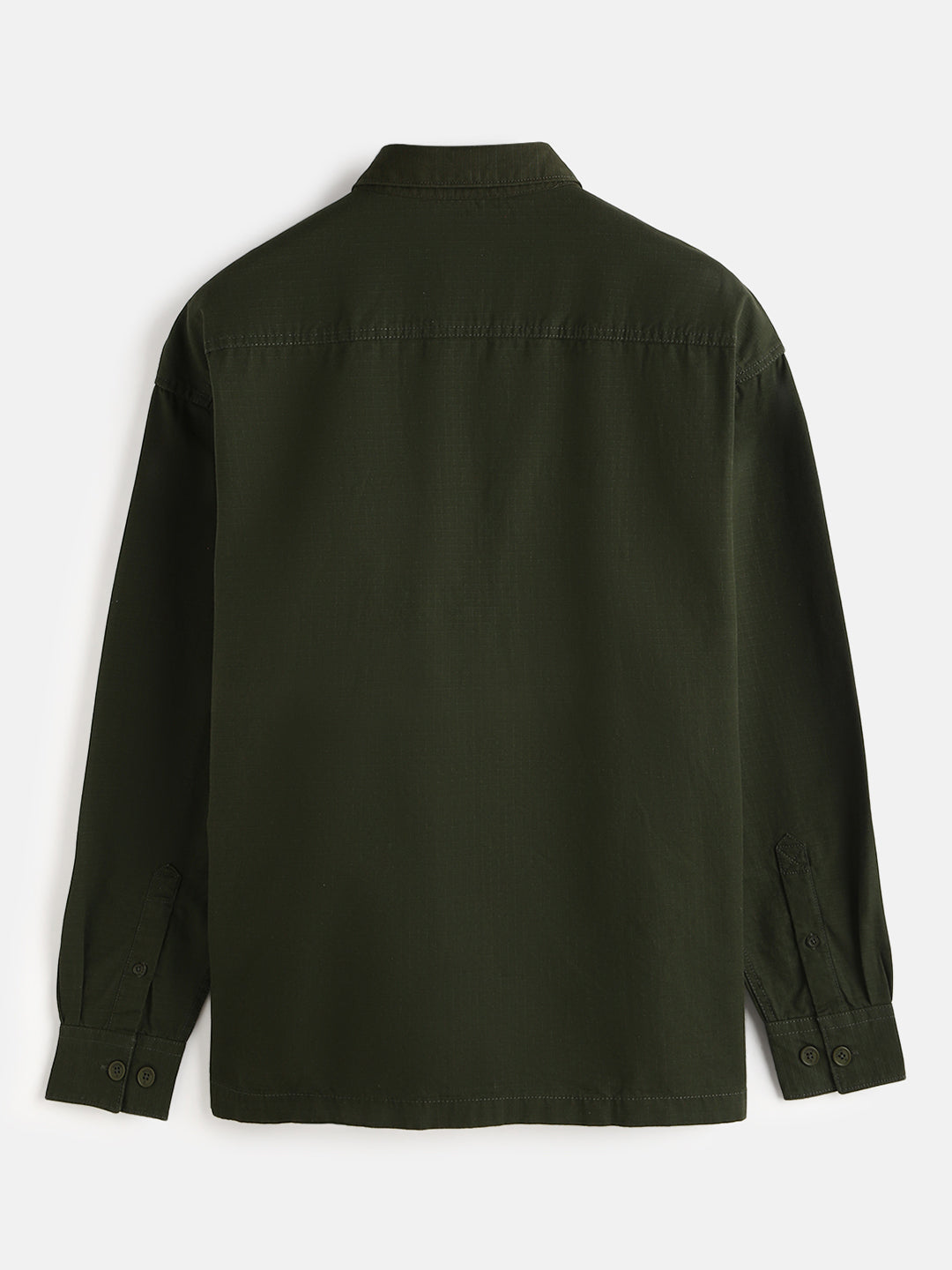 Double Pocket Oversized Shirt | Olive