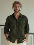Double Pocket Oversized Shirt | Olive