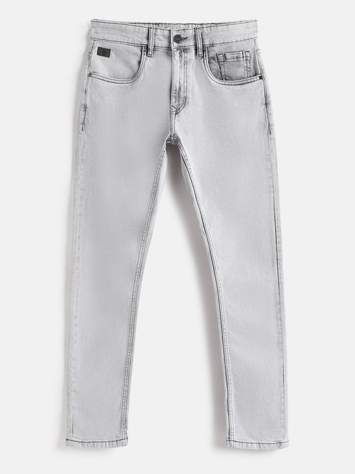 Casual Slim Tapered Jeans | Grey